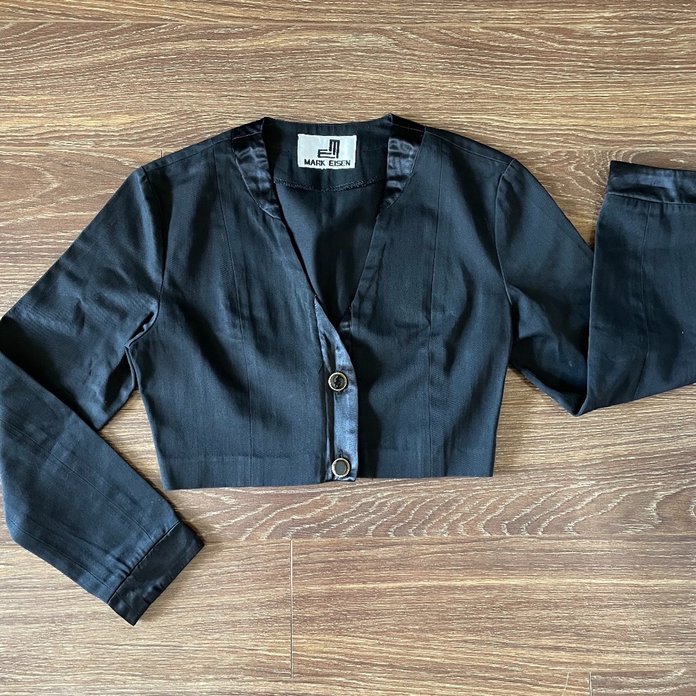 Mark Eisen Crop Bolero Jacket Y2K Vintage 1990s